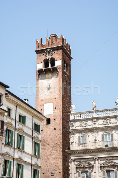 維羅納 塔 建設 歐洲 中世紀 意大利 商業照片 © manfredxy