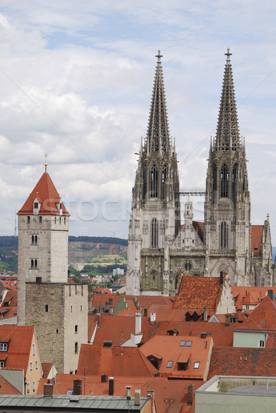Towers of Regensburg Stock photo © manfredxy