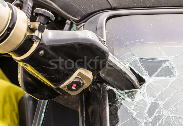 Hydrauliczny ratowania samochodu wypadku narzędzi narzędzie Zdjęcia stock © manfredxy
