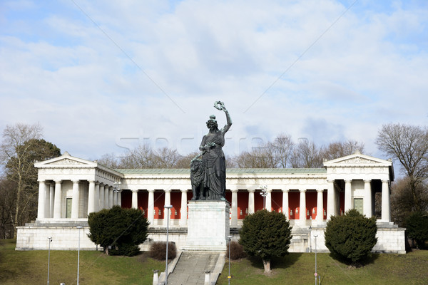 Posąg sali sława Monachium Niemcy schody Zdjęcia stock © manfredxy