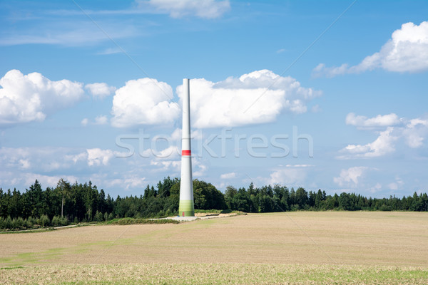 Befejezetlen szélmalom szél energia torony tájkép Stock fotó © manfredxy
