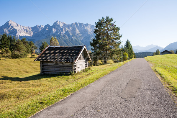 Alpine grange montagnes forêt montagne automne [[stock_photo]] © manfredxy