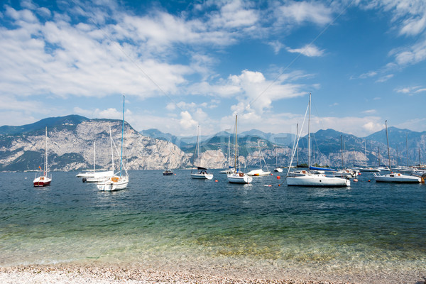 Stock photo: Sailing Boats at Lake Garda