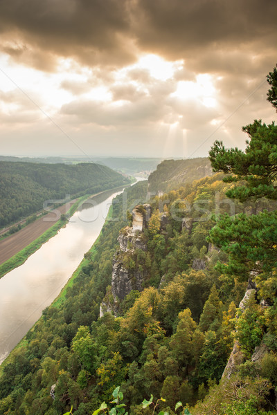 River Elbe in Saxon Switzerland Stock photo © manfredxy