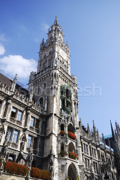 München stad hal architectuur Europa toren Stockfoto © manfredxy