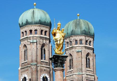 Columna catedral Munich viaje arquitectura Europa Foto stock © manfredxy