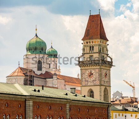 Historic Towers of Passau Stock photo © manfredxy