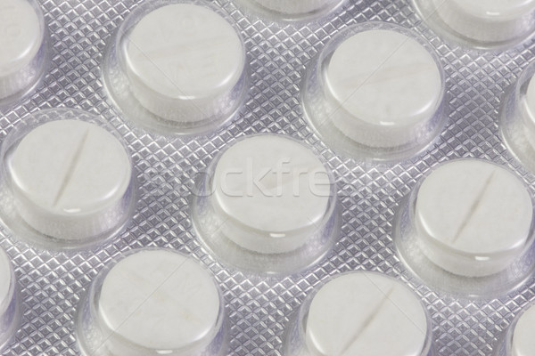 Blister Packung weiß Schmerzmittel Medizin Pillen Stock foto © manfredxy