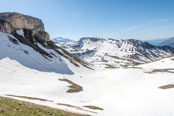 Alcance panorâmico ver montanha primavera gelo Foto stock © manfredxy