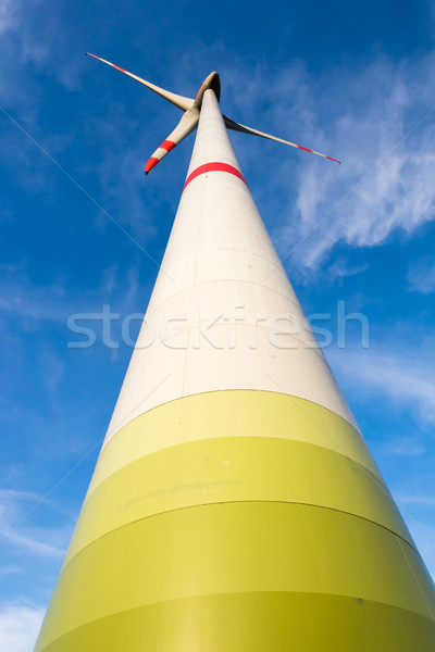Alternatief energie wind macht schepping industriële Stockfoto © manfredxy