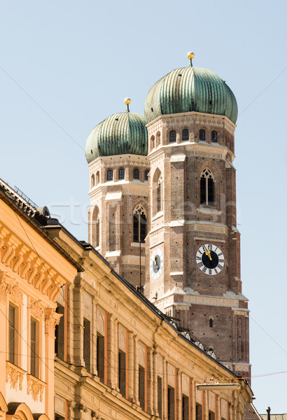 Мюнхен towers здании Lady башни собора Сток-фото © manfredxy