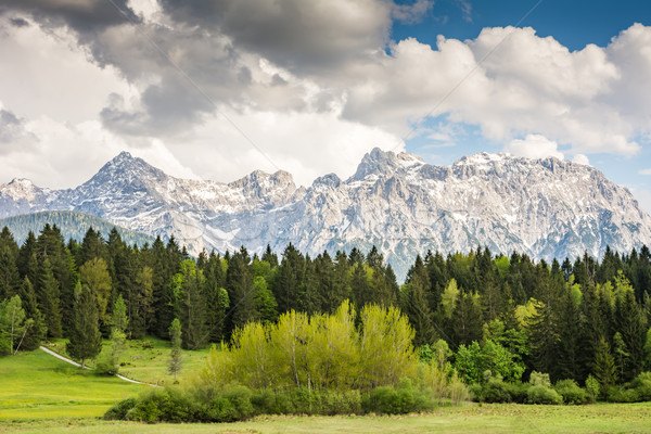 Karwendel mountains in the alps of Bavaria Stock photo © manfredxy