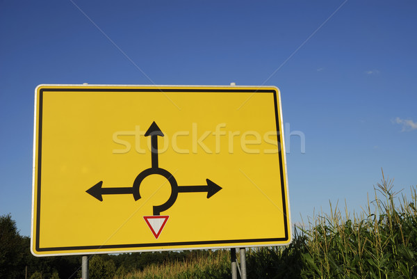 Stockfoto: Kiezen · richting · wegwijzer · verkeer · cirkel