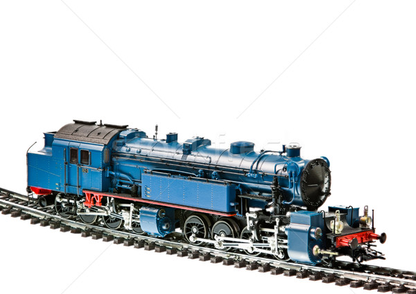 Toy train with a steam engine locomotive Stock photo © manfredxy