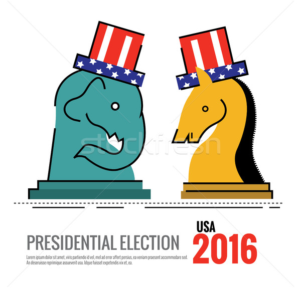 Election 2016 USA concept. Stock photo © mangsaab