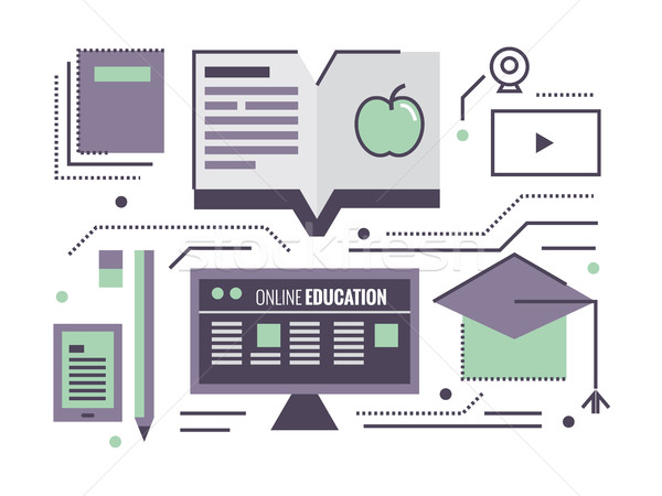 Online Education.   Stock photo © mangsaab