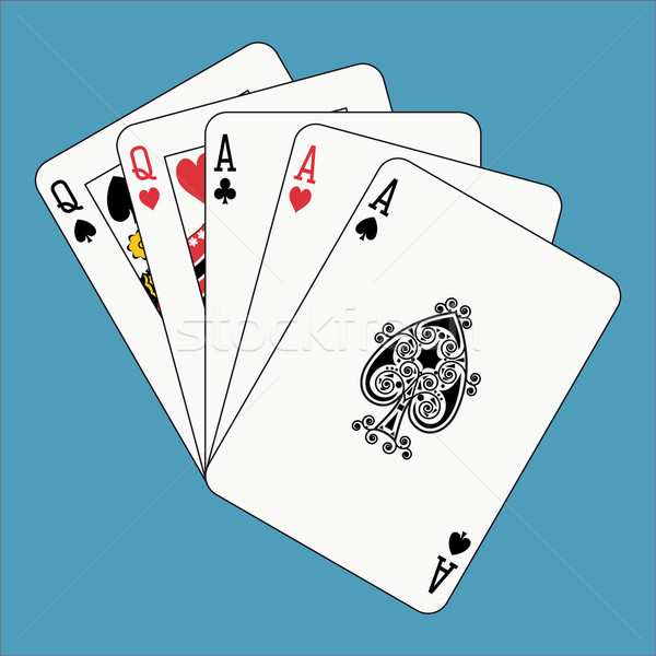 Full house aces and queens Stock photo © mannaggia
