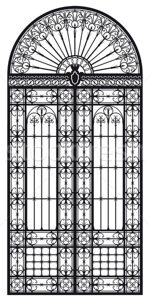 Wrought iron portal Stock photo © mannaggia