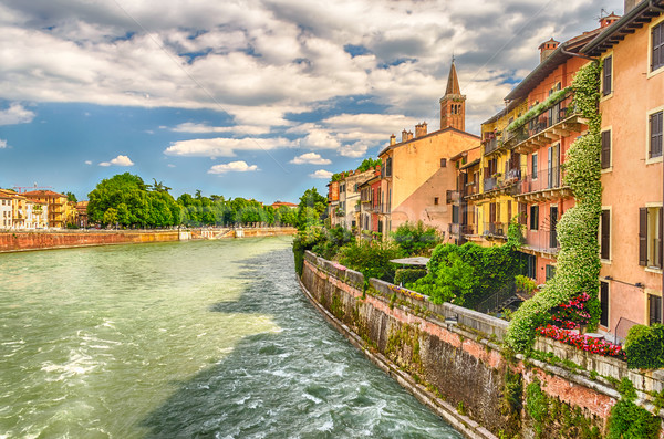 表示 川 ヴェローナ イタリア セントラル 水 ストックフォト © marco_rubino