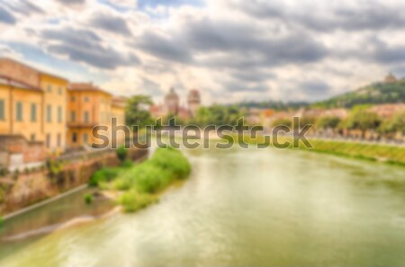 View Over Adige River in Verona, Italy Stock photo © marco_rubino