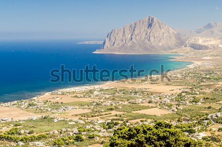 Panoramic View of San Vito Lo Capo, Sicily Stock photo © marco_rubino