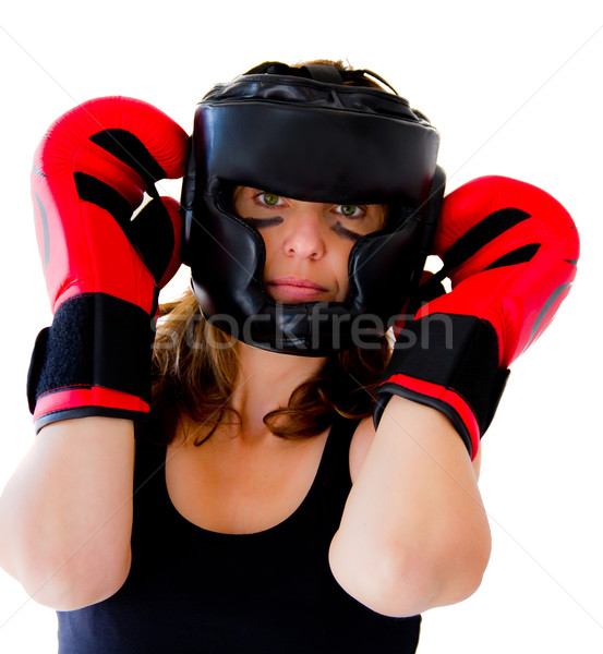 boxer woman Stock photo © Marcogovel