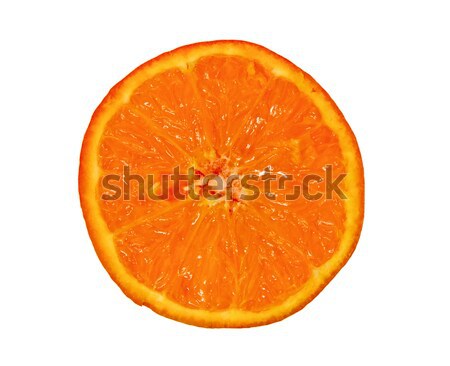 Hälfte orange isoliert weiß Essen Haut Stock foto © Marcogovel