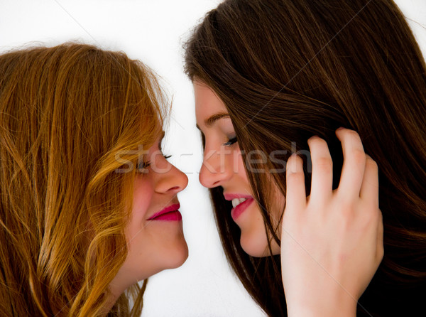 Due ragazze ritratto giovani amore donne Foto d'archivio © Marcogovel