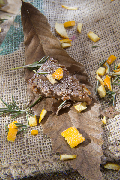 Châtaigne farine gâteau orange romarin typique [[stock_photo]] © marcoguidiph