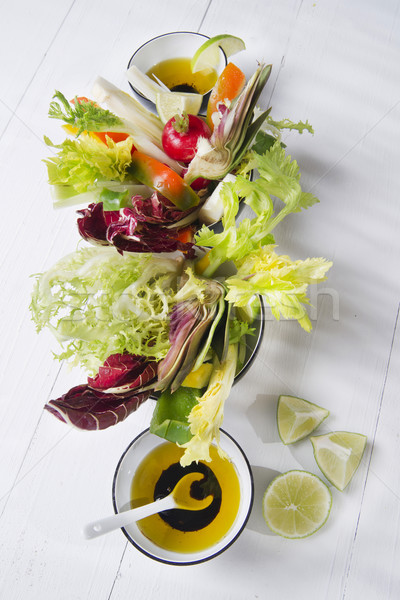 Vinaigrette with mixed vegetables Stock photo © marcoguidiph