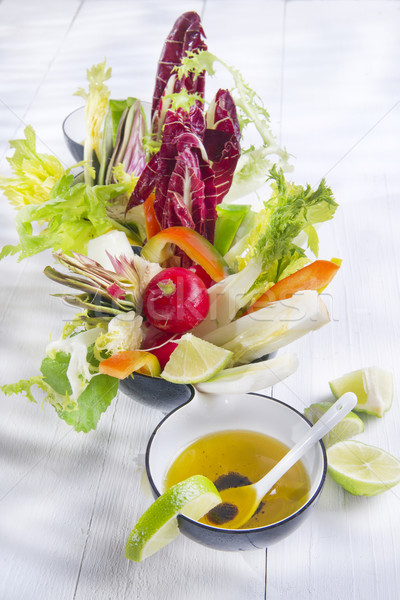 Vinaigrette with mixed vegetables Stock photo © marcoguidiph