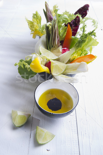 Vinaigrette with mixed vegetables Stock photo © marcoguidiph