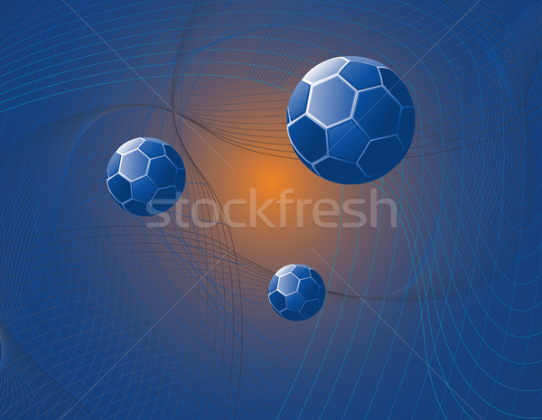 Blue Sphere Abstract Stock photo © marcopolo9442