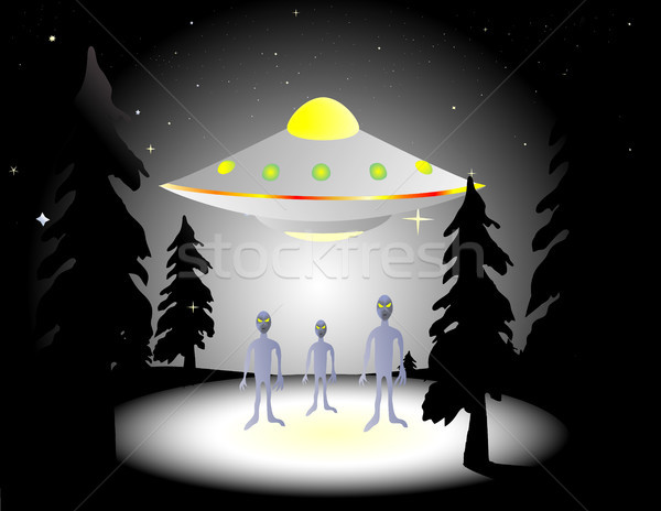 Aliens in the woods Stock photo © marcopolo9442