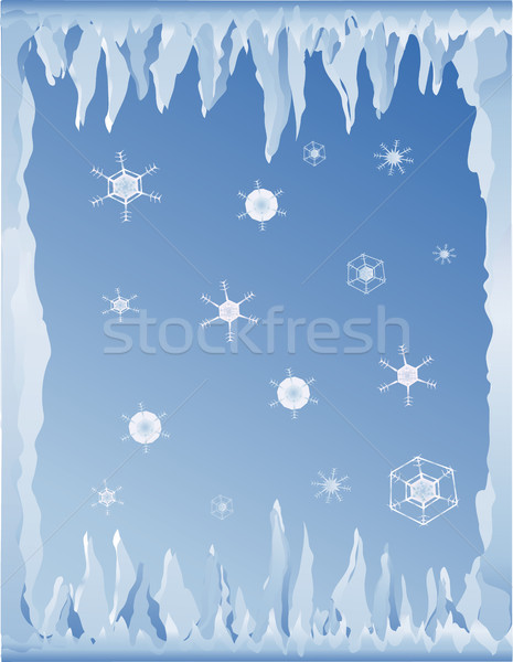 cold winter background Stock photo © marcopolo9442