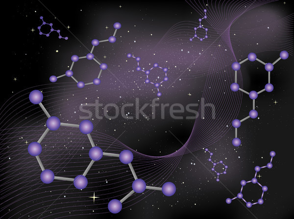 Space Molecules Stock photo © marcopolo9442