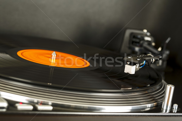 Plato junto vinilo registro moderna música Foto stock © marekusz