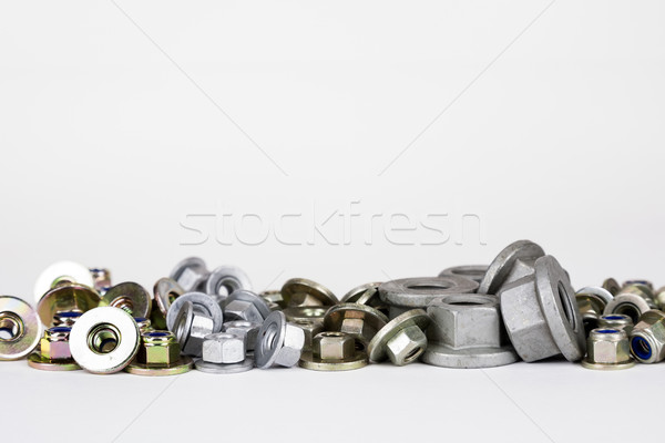Różny orzechy używany automobilowy przemysłu kilka Zdjęcia stock © marekusz