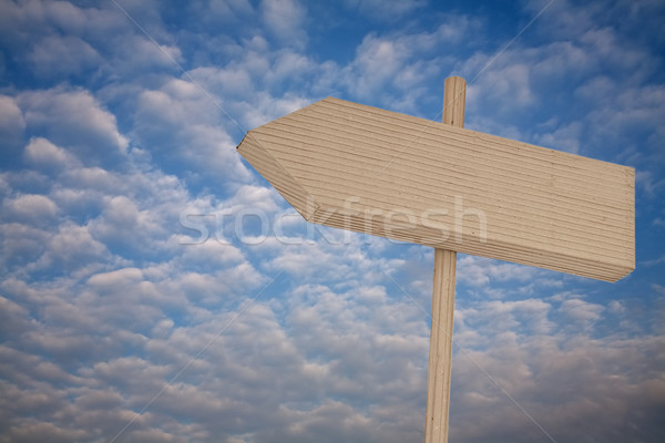 signpost made of cardboard Stock photo © marekusz