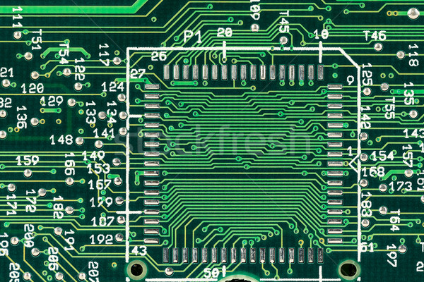 Groene printplaat elektrische netwerk industrie communicatie Stockfoto © marekusz