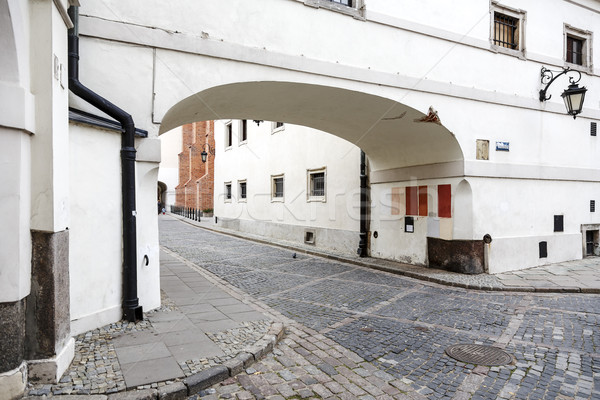Archway, the architecture of the old town in Warsaw Stock photo © marekusz