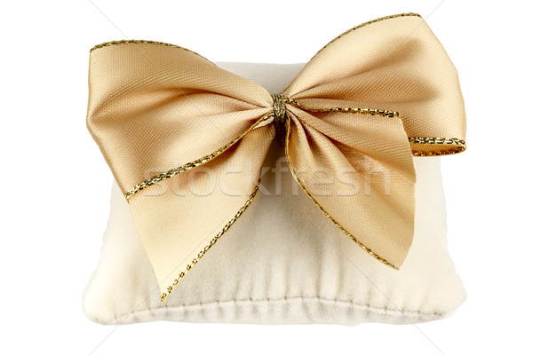 Soft pillow decorated with a bow  Stock photo © marekusz