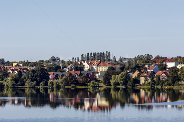 Város Lake District Lengyelország általános kilátás egyéb Stock fotó © marekusz