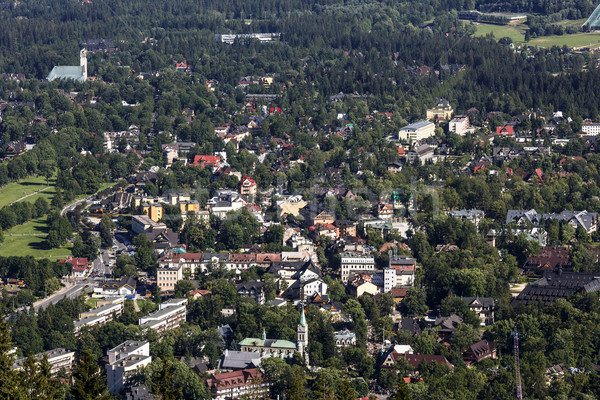 город центр пейзаж горные зеленый Церкви Сток-фото © marekusz