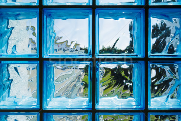 Pattern of the glass block wall  Stock photo © marekusz
