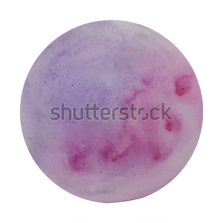 Abstract sky violet circle watercolour, hand painting  Stock photo © Margolana