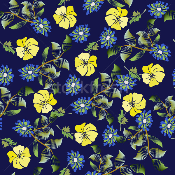 Vektor Sommer Mode floral Textur Stock foto © Margolana
