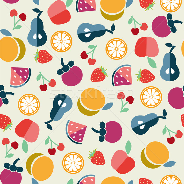 Frutta stile vettore colorato alimentare pattern Foto d'archivio © Margolana