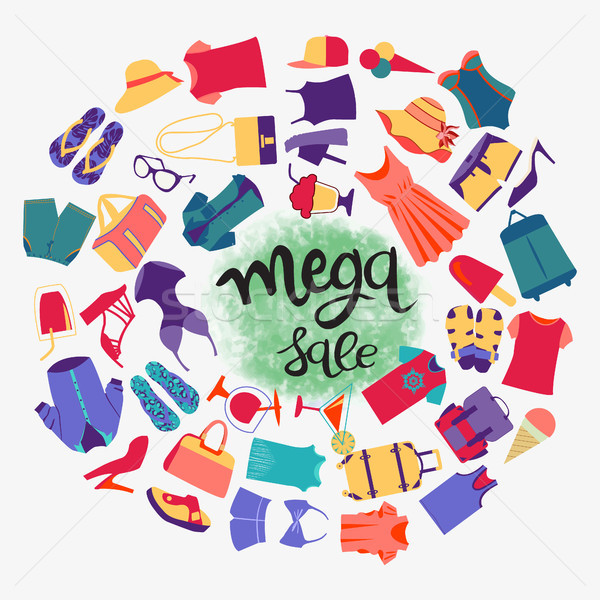 Mode Boutique groß Umsatz mega Verkauf Stock foto © Margolana