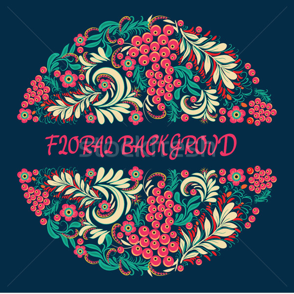 Floral background in ethnic style decorative ornaments  Stock photo © Margolana